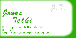 janos telki business card